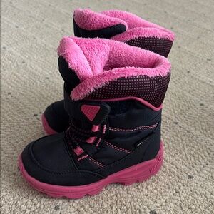 Kamik Toddler Pink and Black Winter Boots